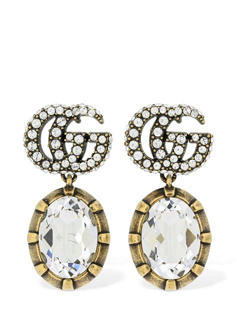 gucci marmont earrings|gucci multi stone earrings.